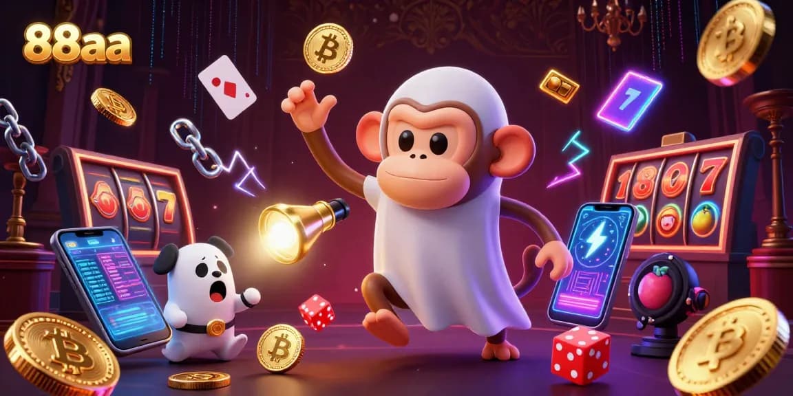 Enter the thrilling world of 88aa with vibrant casino elements and mystical characters in action.