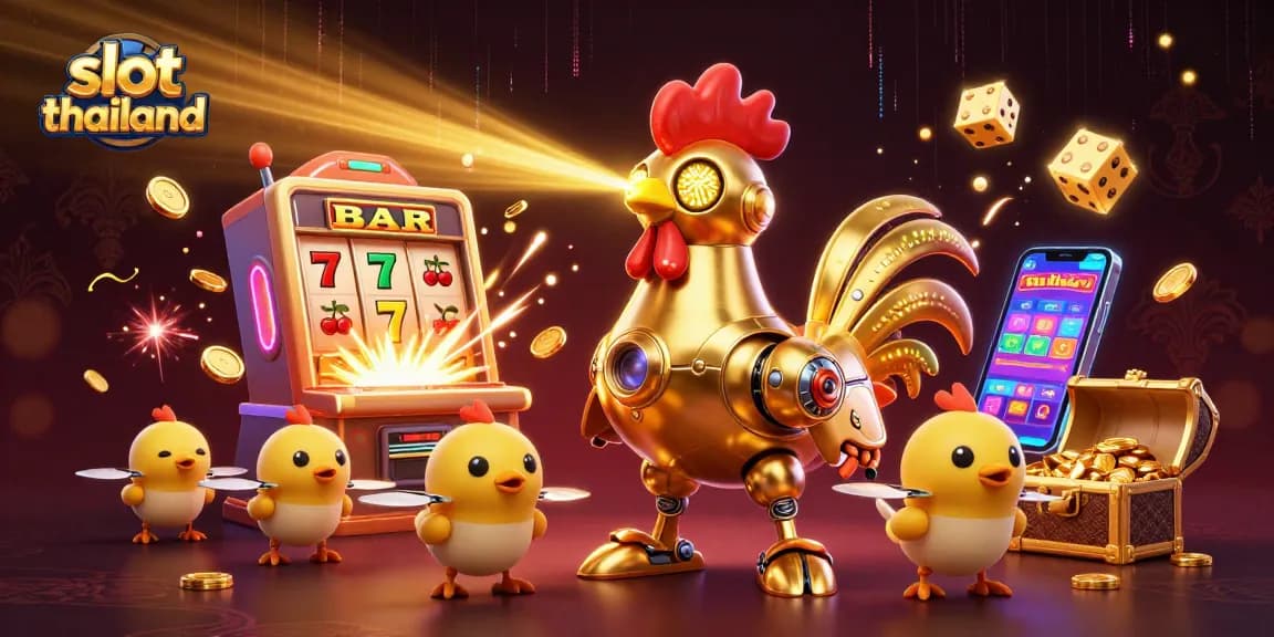 Experience thrilling slot moments at slot thailand with an engaging 3D casino scene.