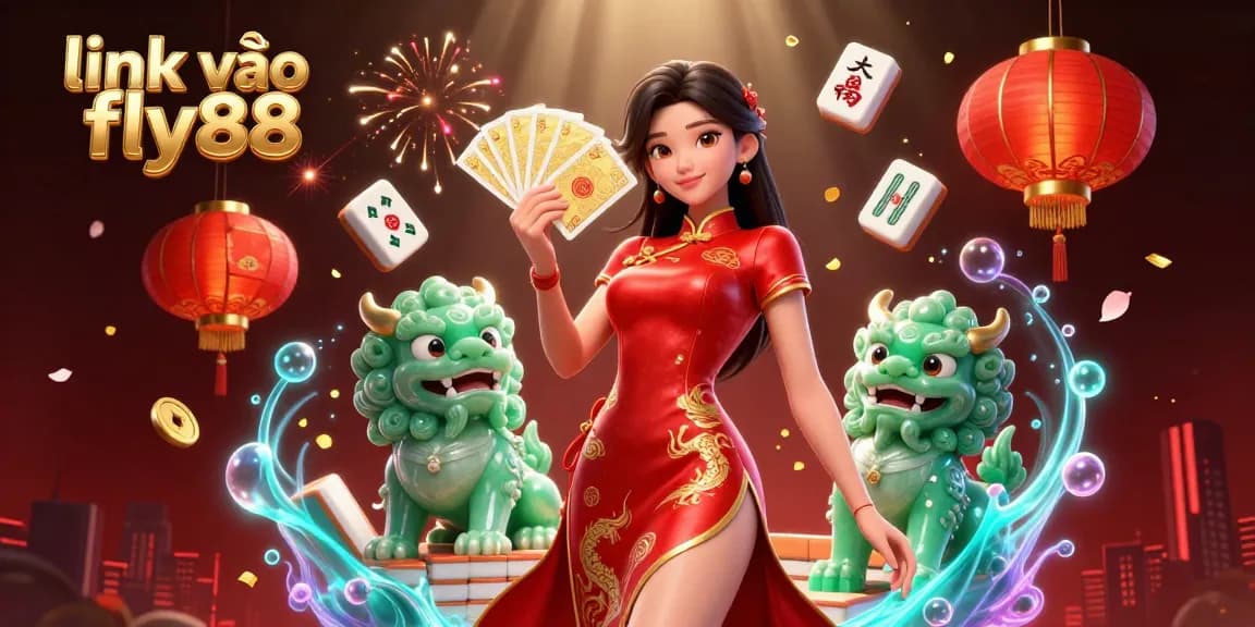 Engage in thrilling gameplay with link vào fly88 featuring vibrant 3D casino elements and cultural motifs.