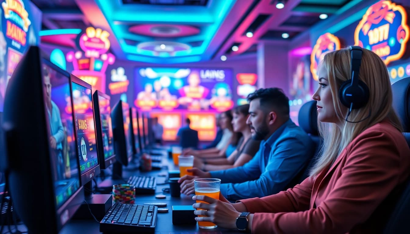 Spannende Spielerfahrung auf casinospielen.de mit virtuellen Casino-Spielen und lebendiger Atmosphäre.