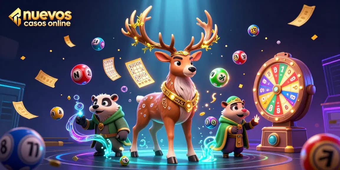 Experience nuevos casinos online with vibrant lottery elements and enchanting casino characters.