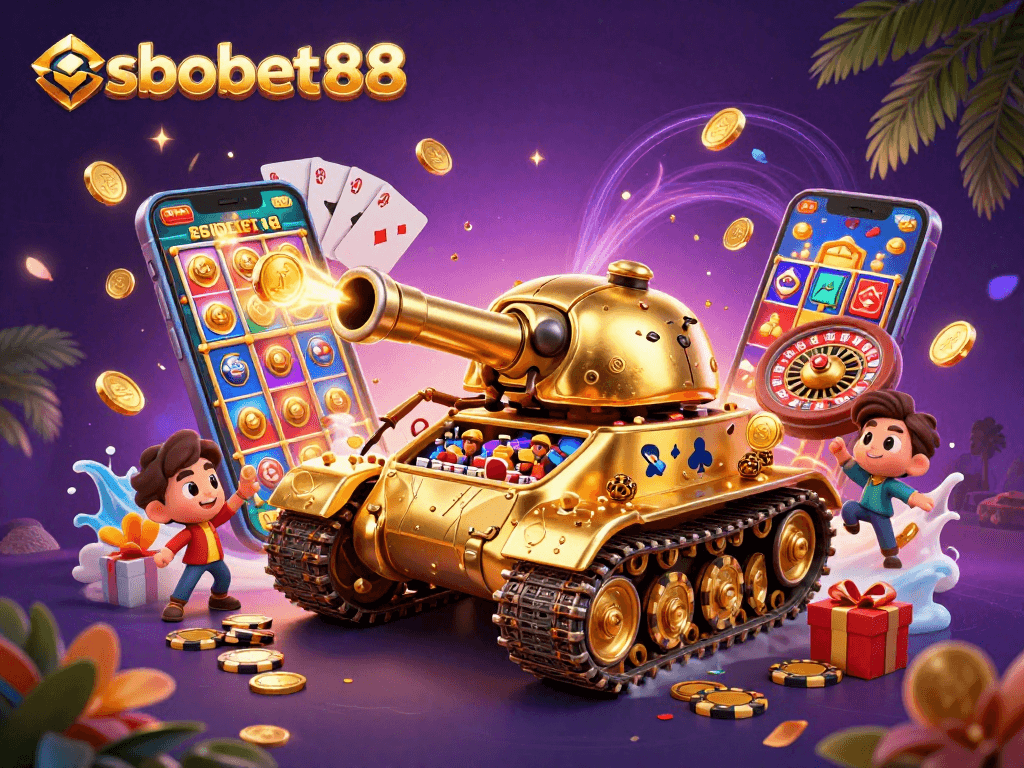 Engage with sbobet88 as confetti cannons and casino scenes bring excitement to betting.