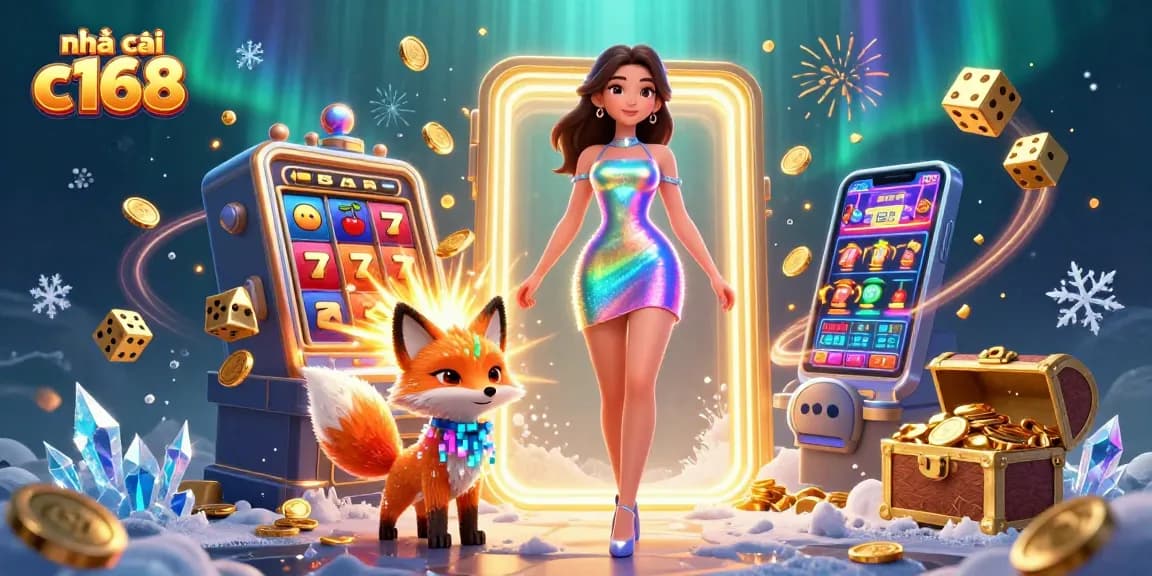 Play engaging games at nhà cái c168, featuring thrilling slot machines and dynamic casino elements.