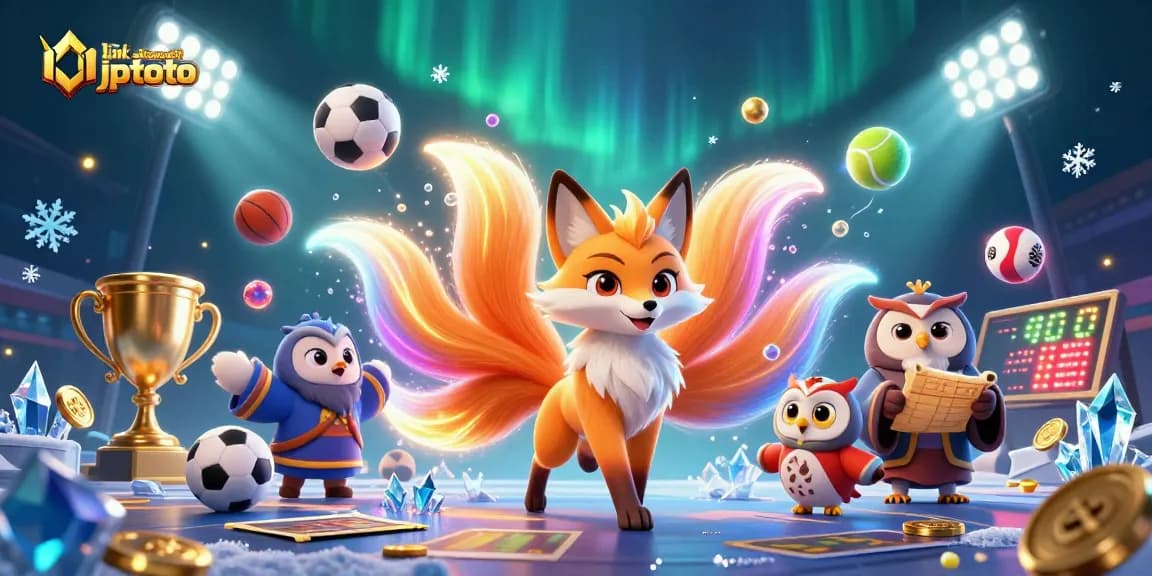 Experience the excitement of link alternatif jptoto with vibrant characters and engaging gameplay elements in this 3D illustration.