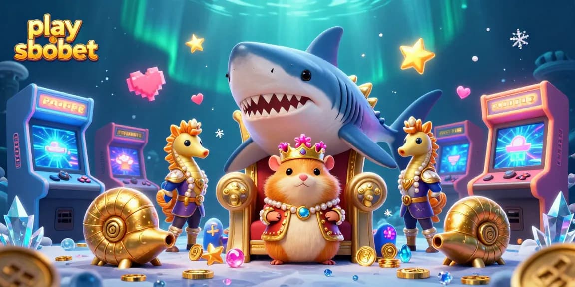 Play SBOBET confidently with the golden hamster king in a vibrant casino realm