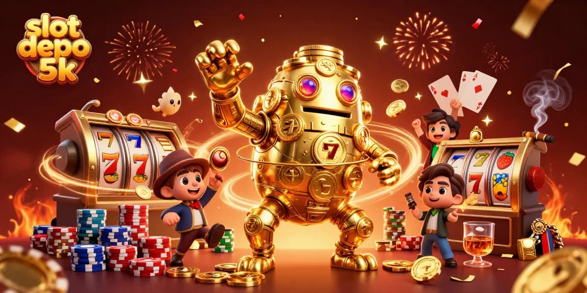 Spin the reels at slot depo 5k to win big with enticing golden golems and poker excitement.