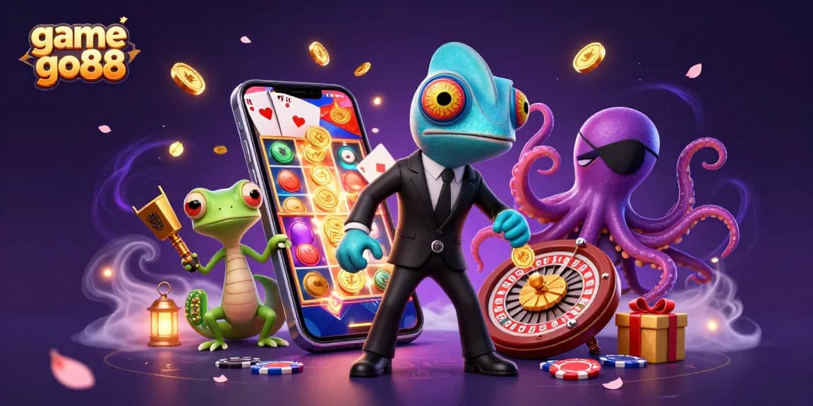 Engage in the thrill with game go88, featuring colorful slots and dynamic casino elements in a vibrant atmosphere.