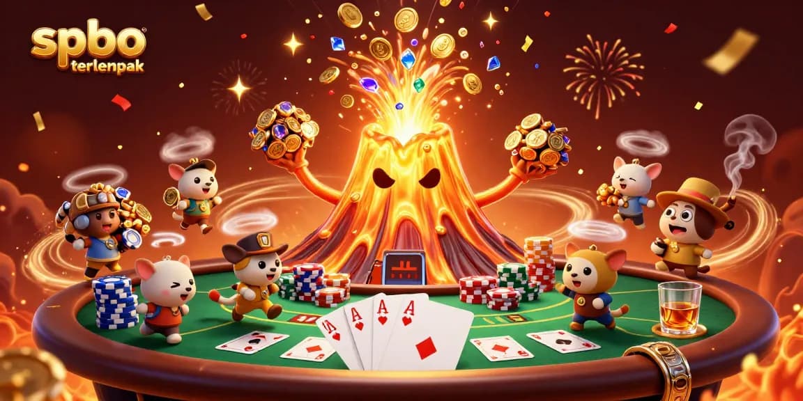 Experience thrilling poker action with spbo terlengkap showcasing winning strategies and celebratory treasures.