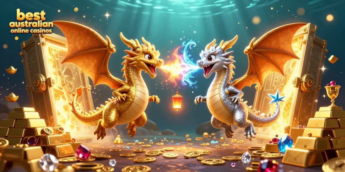 Join the adventure with the best australian online casinos featuring dynamic 3D dragons and treasure!