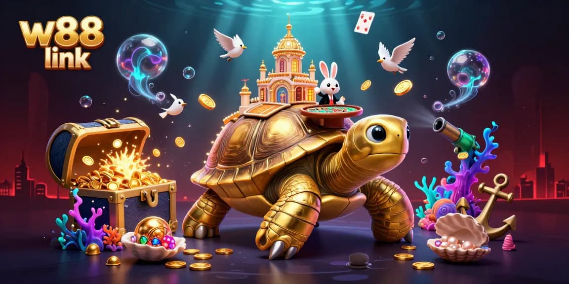 Experience the thrill of winning with w88 link at this vibrant online gaming scene.