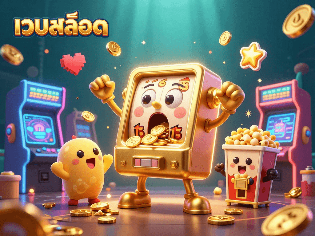 Spin the winning reels with เว็บสล็อต featuring playful slot machines and arcade elements.