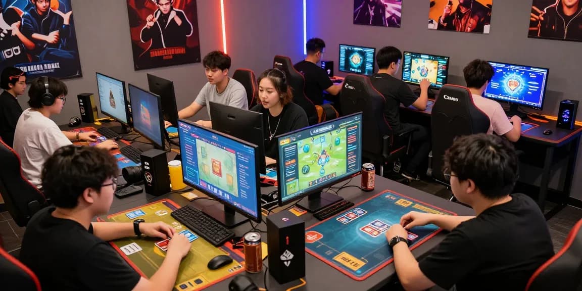 Players engaging in card games at gamebaidoithuong.is, showcasing vibrant online gaming atmosphere.