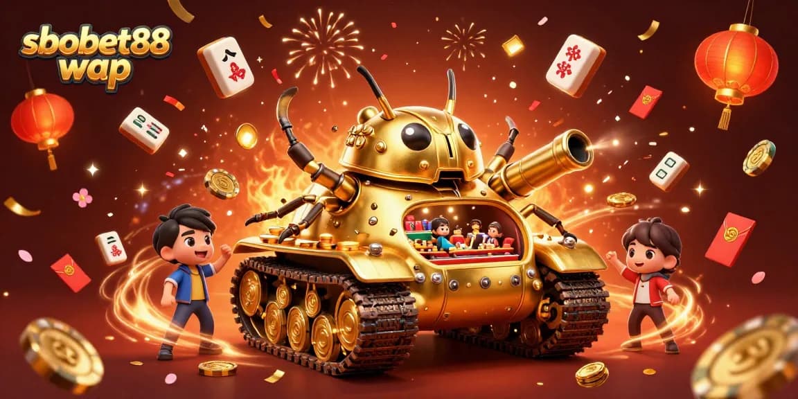 Experience engaging gameplay with sbobet88 wap in this colorful, action-packed casino scene.