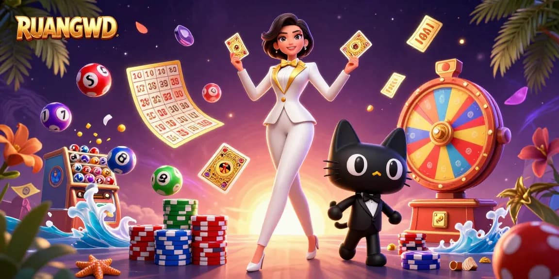 Experience the excitement of RUANGWD gambling with dynamic gaming elements and a glamorous ensemble.