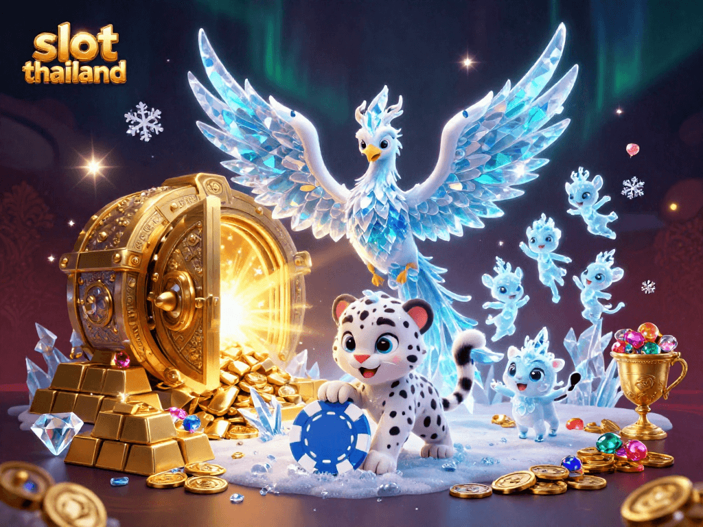 Experience exciting gameplay with slot thailand in this vibrant 3D casino illustration.