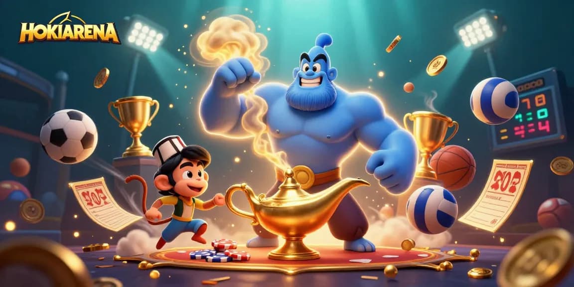 HOKIARENA menghadirkan pengalaman bermain dengan genie ajaib dan elemen kasino yang menarik.