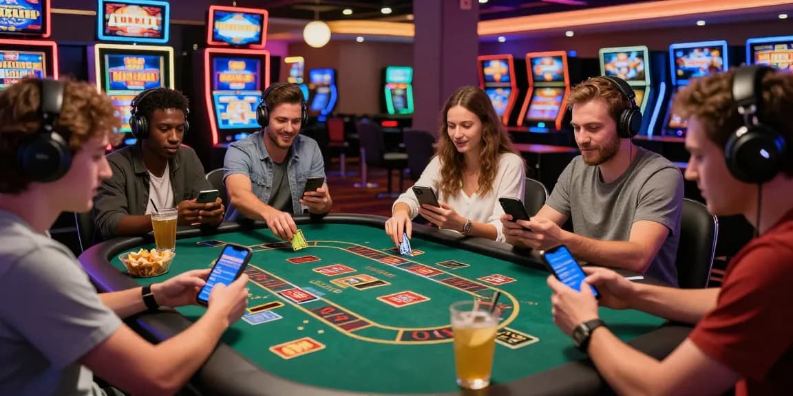 Engaged players at a credit card casino table representing https://lctltd.co.uk, showcasing modern gaming and payment methods.