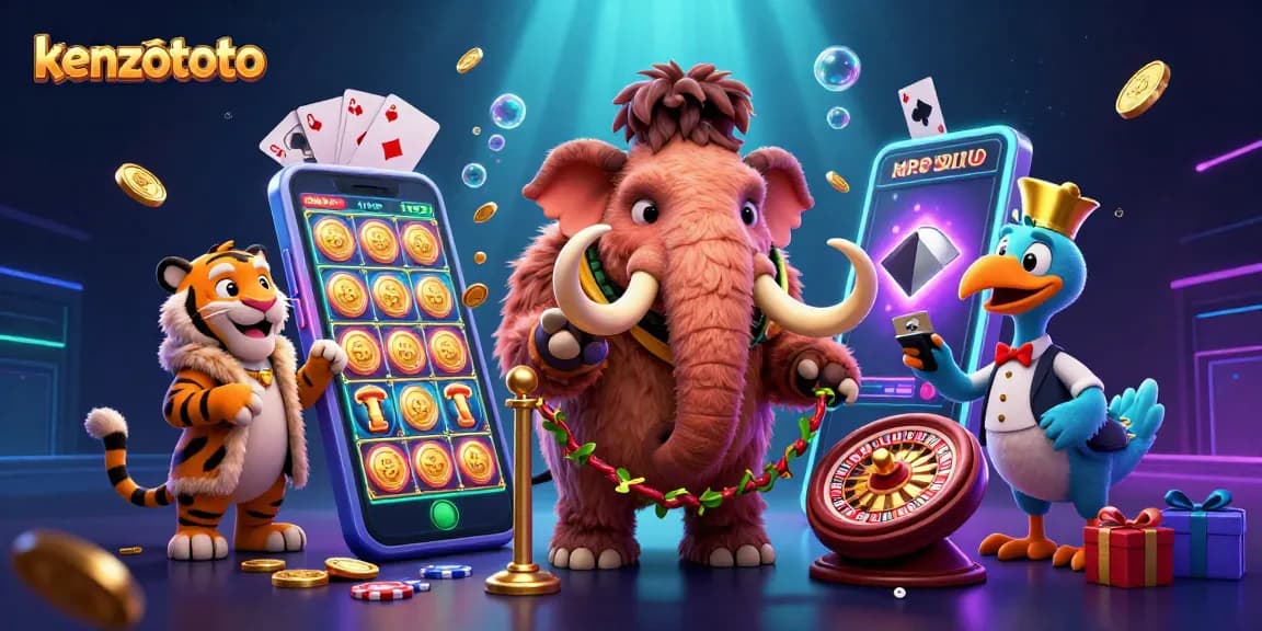 Kenzototo showcases vibrant casino action with mammoth bouncers and epic slot gameplay.