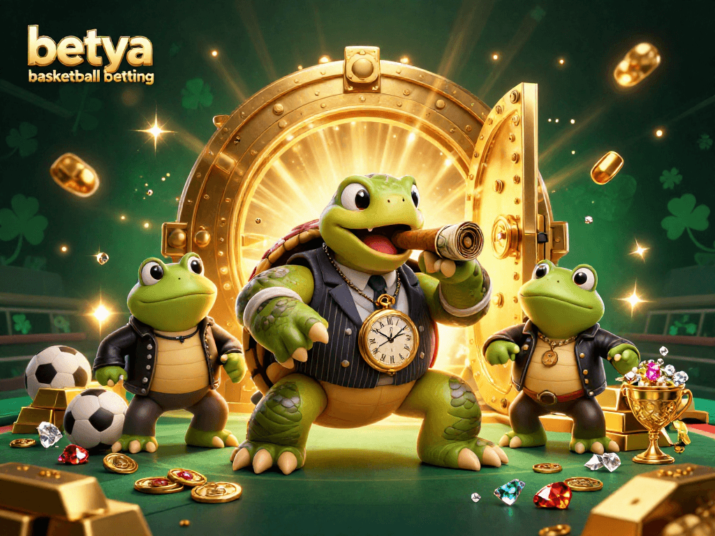 Experience betya basketball betting with a vibrant 3D illustration showcasing a sports-themed scene.