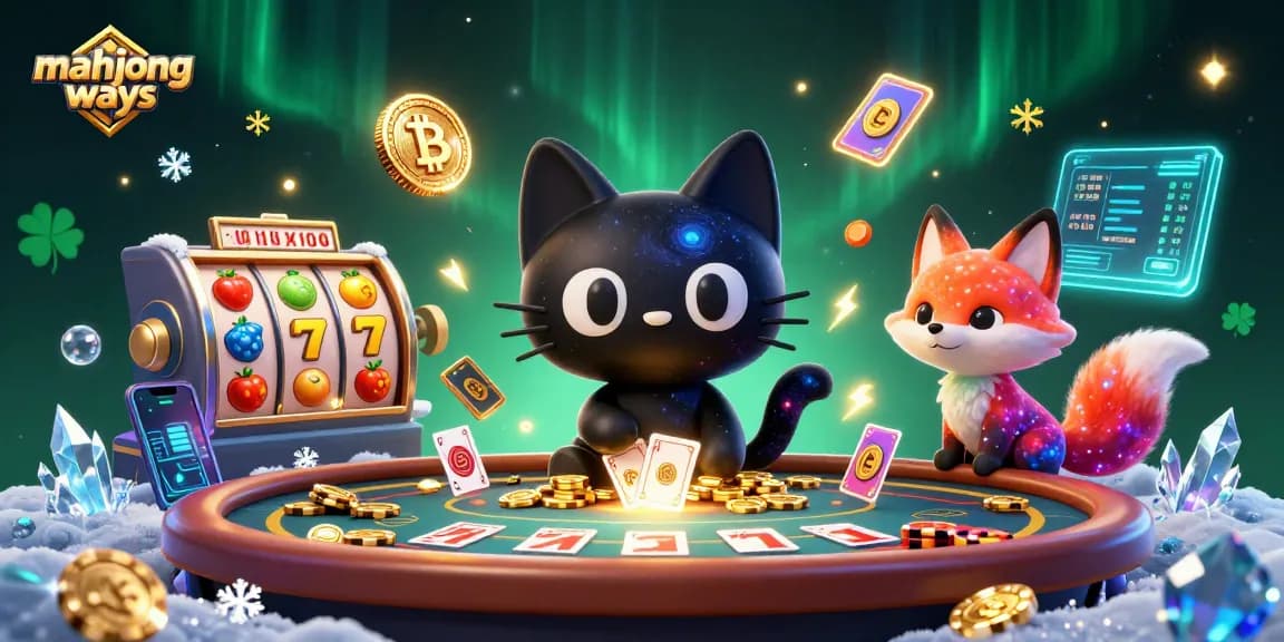 Engage with mahjong ways in a vibrant cosmic casino featuring immersive 3D characters and dynamic elements.