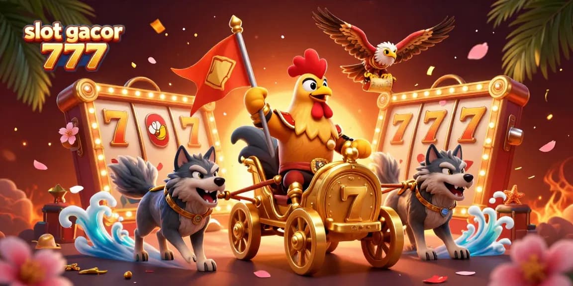 Experience the excitement of slot gacor 777 with vibrant casino elements and dynamic characters.