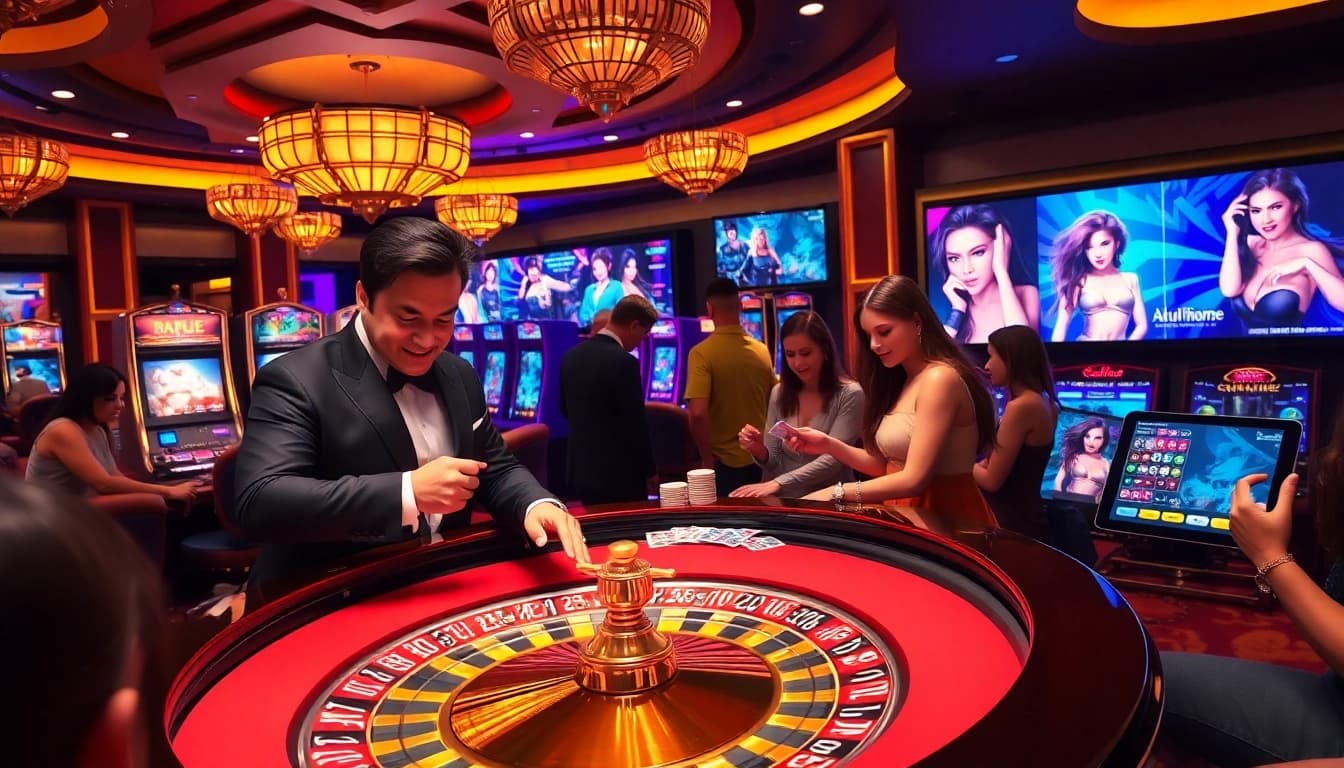 Experience the tension and excitement in a luxurious casino playing a thrilling porn game.