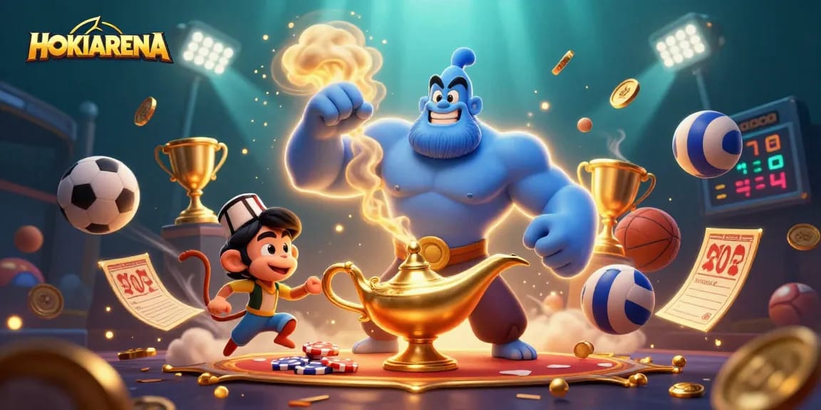 HOKIARENA menghadirkan pengalaman bermain dengan genie ajaib dan elemen kasino yang menarik.