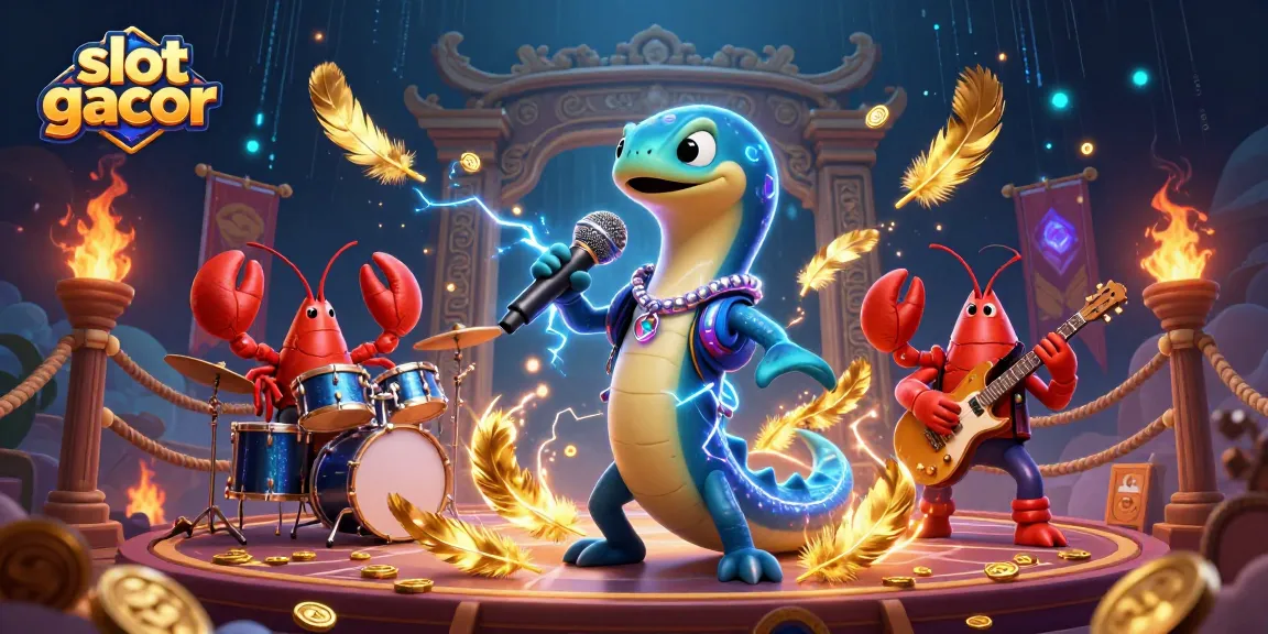 Experience thrilling slot gacor action with colorful underwater casino characters performing live.