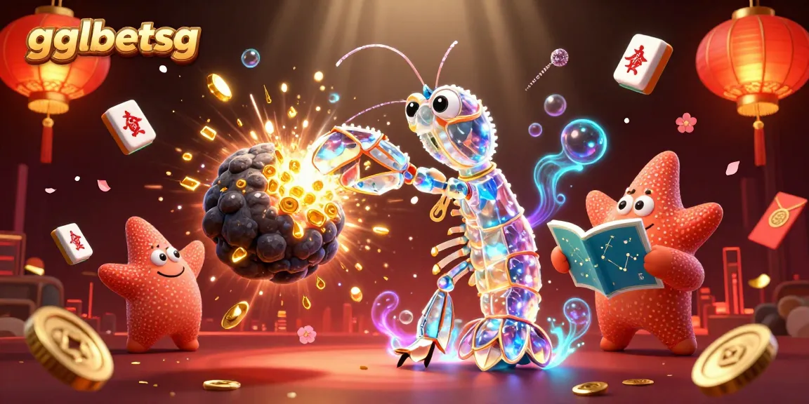 gglbetsg esports betting illustrated scene with galactic samurai shrimp and ninja starfish leading to big wins
