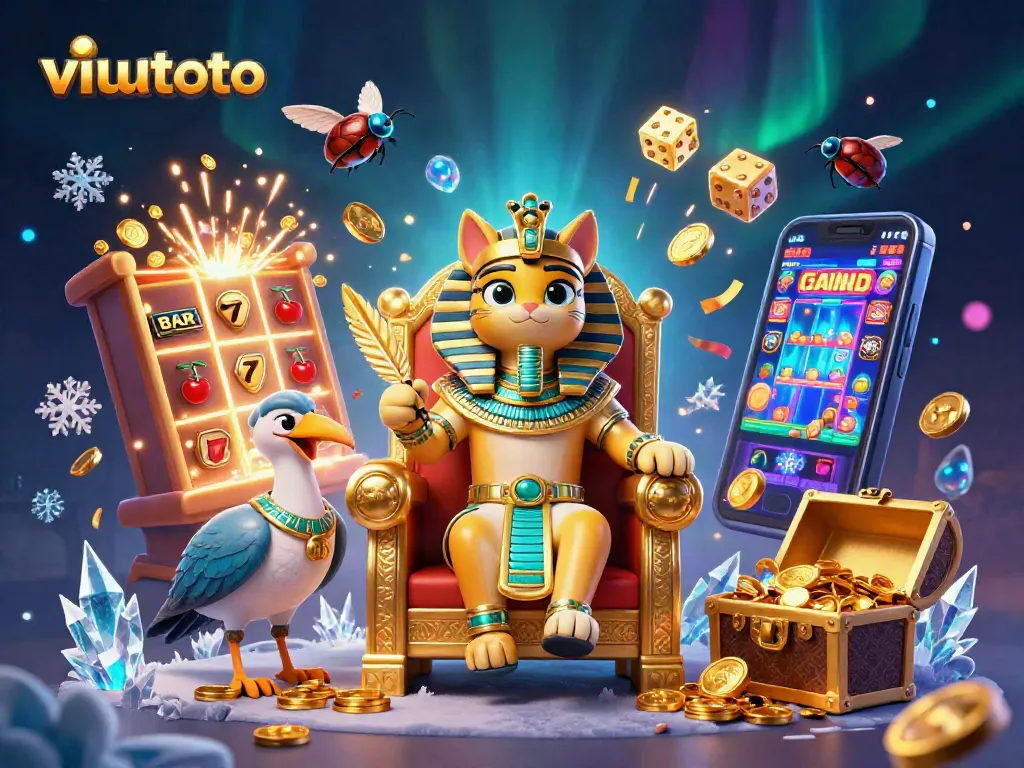 Menggandakan peluang di viutoto dengan slot mesin 3D mendebarkan penuh emas.
