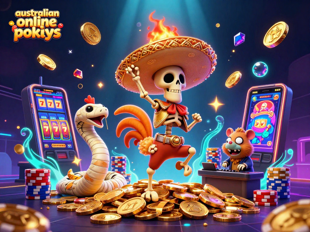Experience the thrill of australian online pokies with vibrant 3D characters and exciting gaming elements.