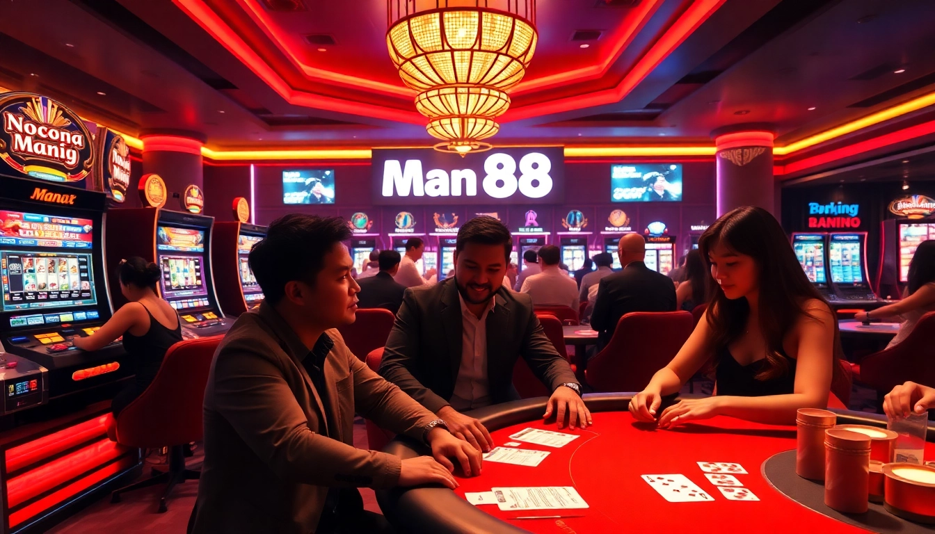 Experience the thrill of online gambling at nhà cái Man88 with engaging games and sleek design.