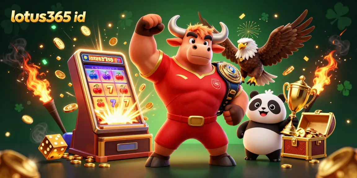 Experience thrilling gameplay with lotus365 id as jackpot coins burst from a slot machine in a vibrant casino scene.