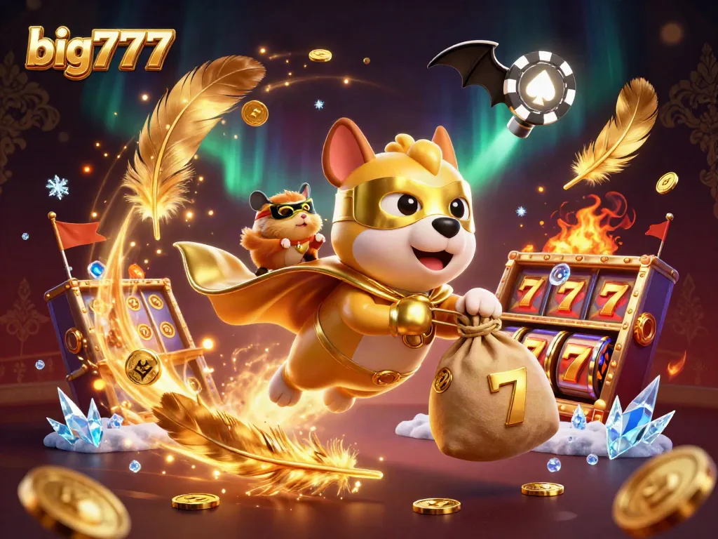 Engage with big777 casino action as the superhero dog and sidekick fly through a vibrant game world.