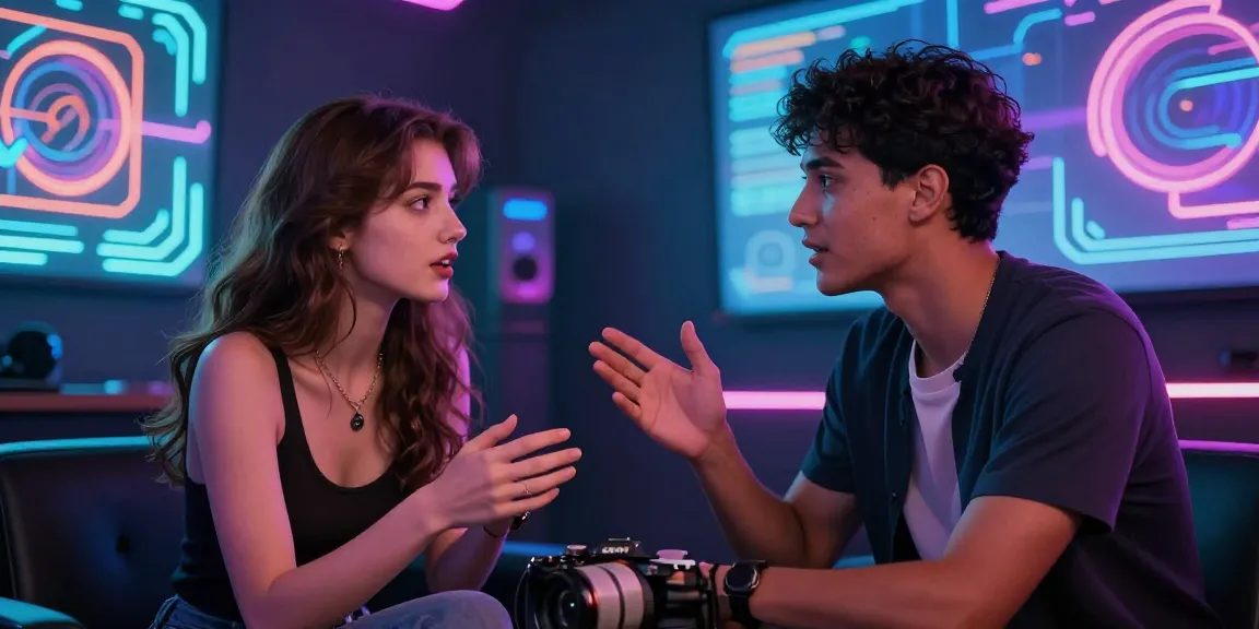 Interactive AI avatar engaging users in a vibrant NSFW AI experience.
