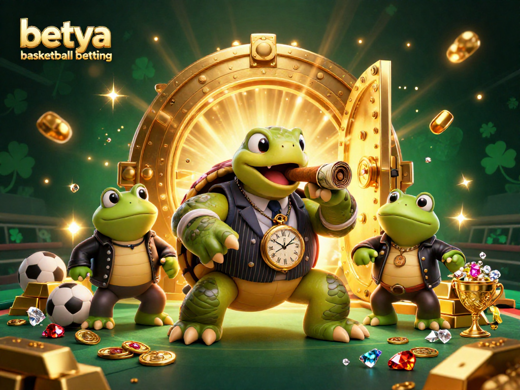 Experience betya basketball betting with a vibrant 3D illustration showcasing a sports-themed scene.
