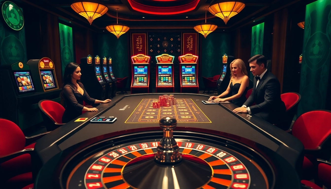 Experience MK8 casino thrills with players at a glamorous poker table.