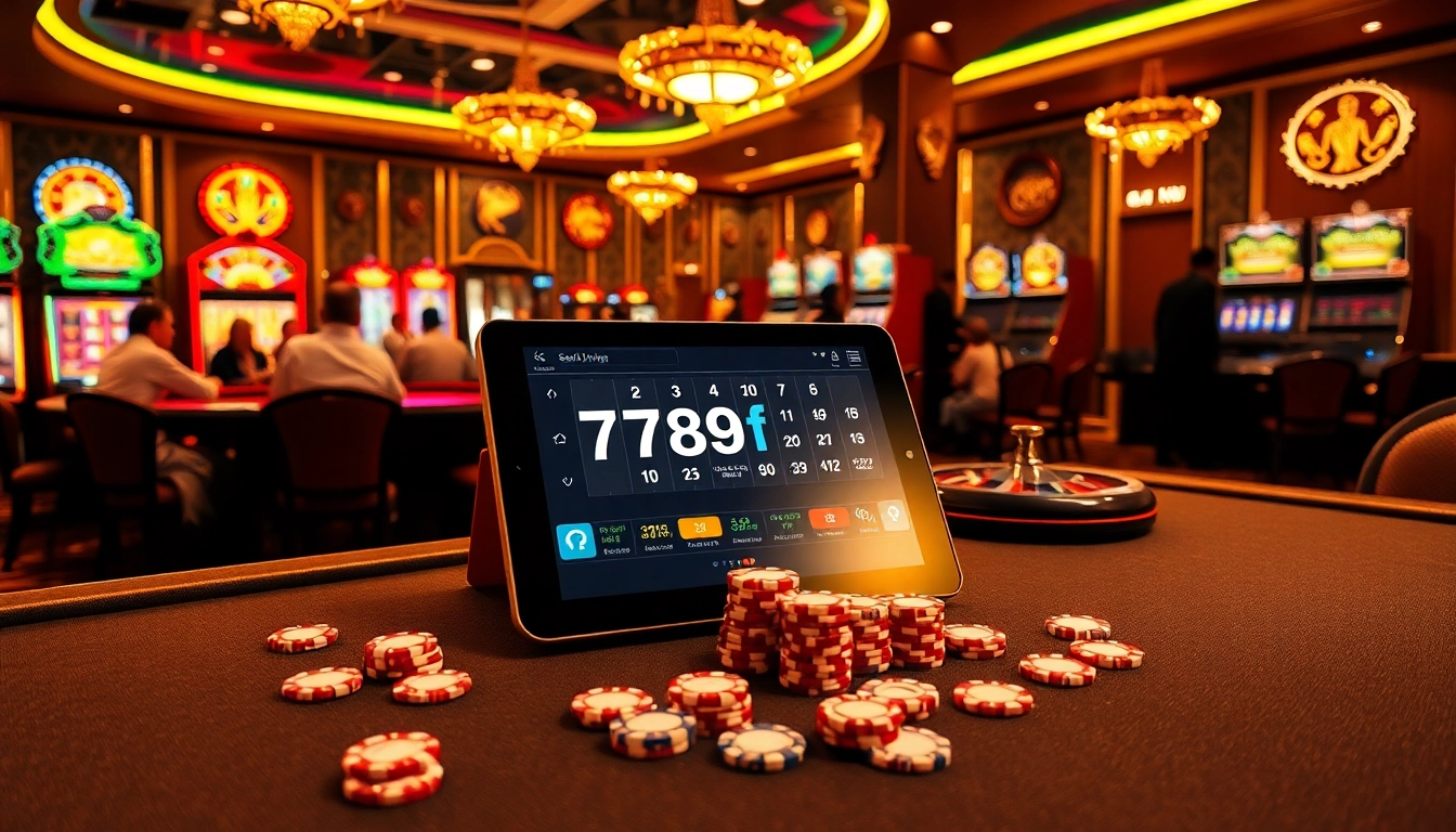 Players enjoy a lively casino experience at https://789f.living/, engaging with roulette, slots, and poker.
