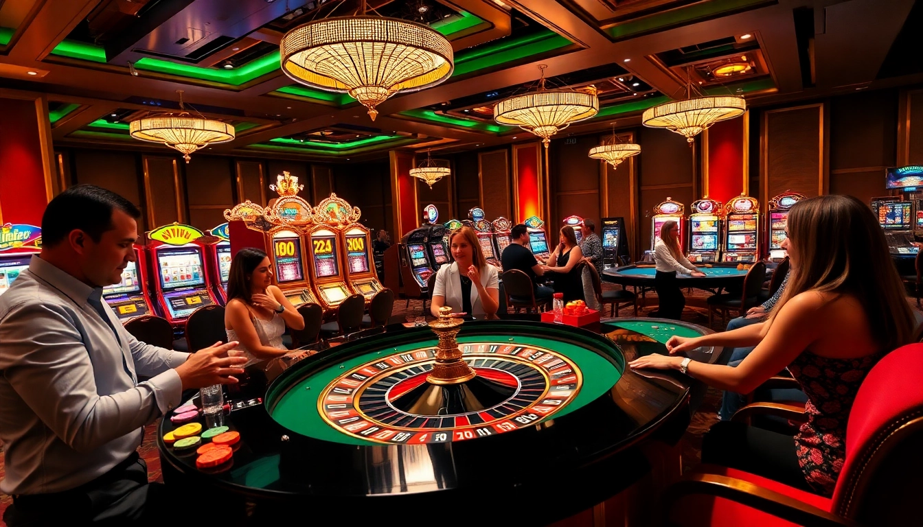 Experience thrilling casino action at https://xx88.nl/ with players engaging around a roulette table.