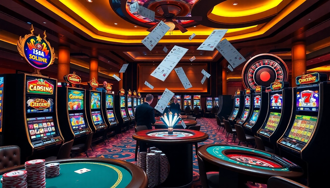 Players enjoying the exciting slot online apiraja88 gaming experience with vibrant casino visuals.