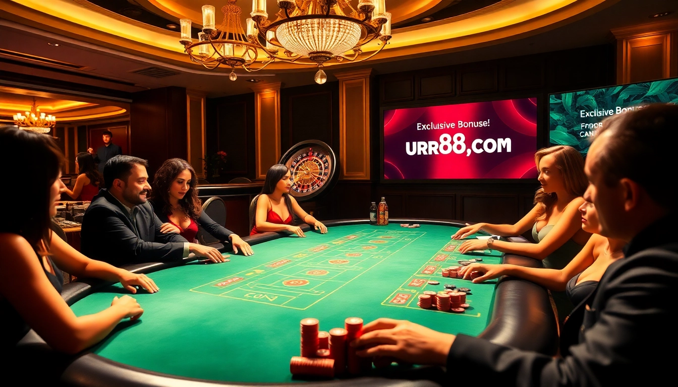 High-stakes poker table scene with strategic betting at https://urr88.com/ casino.