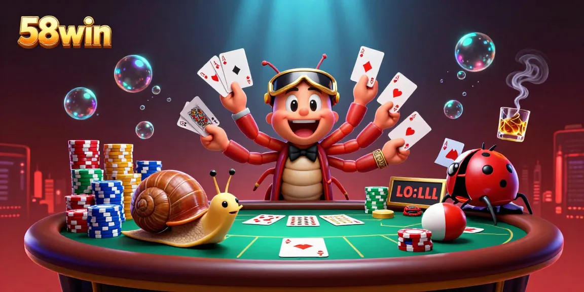 Engage in thrilling card action at 58win with a vibrant dealer scene full of excitement.