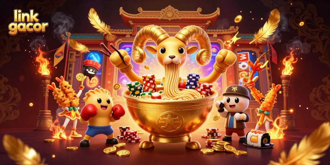Spin and win with link gacor at the vibrant online slots game featuring energetic characters.